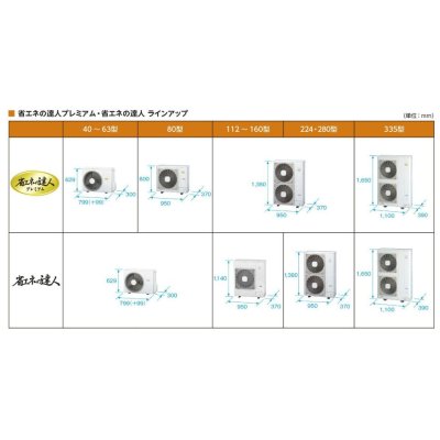 画像2: 北海道・青森・岩手・秋田・宮城・山形・福島・業務用エアコン　日立　床置き　トリプル　RPV-AP280SHG3　280型（10馬力）　「省エネの達人」　三相200V